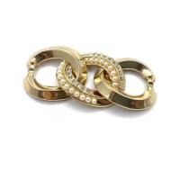 Metal Shoe Buckle Accessories Shoe Chain Accessories With Diamond