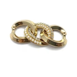 Metal Shoe Buckle Accessories Shoe Chain Accessories With Diamond