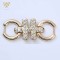 Diamond Garment Parts Decoration For Man's Women Cloth Bag Shoes Belt Buckle Gold Silver Metal Buckle