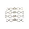 Bra Connector Pearl Bikini Buckle Rust-proof D Buckle Chain Swimsuit Accessories Jean Decorative Chain
