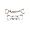Customised Gold Metal Adjust Chain Buckle Waist Band Golden Linked Circle Chain Buckle For Garment