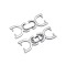 Customised Gold Metal Adjust Chain Buckle Waist Band Golden Linked Circle Chain Buckle For Garment