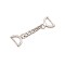 Customised Gold Metal Adjust Chain Buckle Waist Band Golden Linked Circle Chain Buckle For Garment