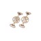 Fashion Rhinestone Buckle Shoes Accessory Custom Brand Charms Chains For Women Dress Rhinestone Bikini Swimwear Connectors