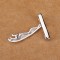 Luxury Brand Silver Gold Yellow Stainless Steel Metal Buckle Multifunctional Double-sided Custom Logo For Bag Belt Shoes