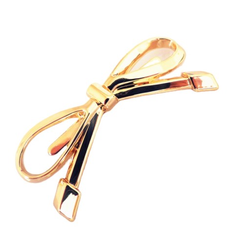 Bowknot Shape Gold Shining Shoe Buckle For Lady Shoes Bowknot Shape Gold Shining Shoe Buckle For Lady Shoes