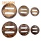 Yiwu Oem Customized Adjustable Slider Natural Round Shoe Coconut Shell Buckles