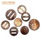 Yiwu Oem Customized Adjustable Slider Natural Round Shoe Coconut Shell Buckles