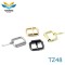 Fashionable Metal Roller Buckle Bag Belt Straps Accessory Lock Pin Clip Square Handbag Hardware Buckle For Leather Fitting Tz48