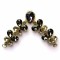 New Metal Crystal Y-shaped Butterfly Shape Ladies Shoes Decoration Accessories Shoe Buckle