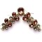 New Metal Crystal Y-shaped Butterfly Shape Ladies Shoes Decoration Accessories Shoe Buckle