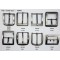 Custom Logo Belt Buckle 10-60mm Men's Belt Buckle Stainless Steel Pin Buckle
