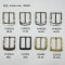 Custom Logo Belt Buckle 10-60mm Men's Belt Buckle Stainless Steel Pin Buckle