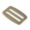 Js Custom Cheap Good 45mm Inner Width Steel Rectangular Slide Buckle White Zinc Plated For Safety Harness Accessories