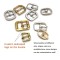 Custom Sandals Bag Zinc Alloy Shoe Accessories Metal Buckles For Shoe