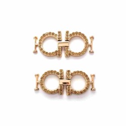Geometric Shaped Metal Shoe Buckles Contemporary And Chichoe Decorations Buckles For Shoes Alloy Shoe Buckle With Unique Design