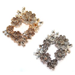 Rhinestones Bows Shoe Clip Buckle Metal Women Accessories For Wedding