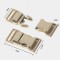 Manufacturers Customized Luggage Bag Straps Webbing Accessories Metal 10mm Rose Gold Side Quick Release Adjustable Buckles