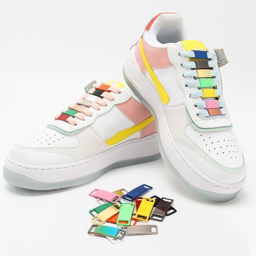 Sneaker Shoelaces Buckle Shoes Decorations Kits Metal Lace Buckle Stylish And Charms Buckle Af1 Shoe Lace Lock