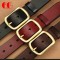 Solid Brass Belt Rectangle Buckle End Bar Heel Bar Buckle Single Pin Belt Half Buckle For Leather Craft Bag Belting Leather
