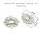 Fashion Bling Metal Pearl Shoe Part Clip Square Heel Accessories Rhinestone Crystal Heel Shoe Decoration