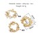 Fashion Bling Metal Pearl Shoe Part Clip Square Heel Accessories Rhinestone Crystal Heel Shoe Decoration