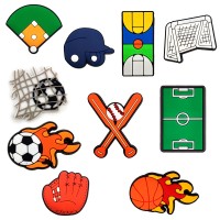 New Custom Brand Sports Shoe Charms Metal Bling Designer Charm Designer Pvc Shoe Buckle