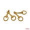 Luxury Round Shape Horsebit Buckle Pendant Loafer Shoes Buckle Small Size Handbag Decoration Metal Hardware
