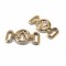 Wholesale Plastic Shoe Buckles And Shoe Accessories Gold Women Plastic Shoe Decoration