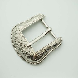 New Professional Manufacturing 1.5 Inch Flower Custom Western Belt Pin Buckle