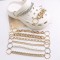 New Acrylic Diamond Studded Chain Hole Shoes Accessories Acrylic Round Bead Chain Hole Shoes Decorative Buckle