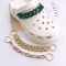 New Acrylic Diamond Studded Chain Hole Shoes Accessories Acrylic Round Bead Chain Hole Shoes Decorative Buckle