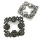 H102 Wholesale Luxury Shoes Accessories Crystal Metal Shoe Buckle Rhinestone Shoe Buckles