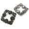 H102 Wholesale Luxury Shoes Accessories Crystal Metal Shoe Buckle Rhinestone Shoe Buckles