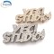 Creative Gold Custom Brand Name Own Design Letter Logo Rhinestone Metal Belt Buckle For Men