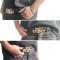 Creative Gold Custom Brand Name Own Design Letter Logo Rhinestone Metal Belt Buckle For Men