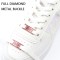 2025 new Af1 Sneaker Buckle Factory Direct Sales High Quality Rhinestones Shoe Buckle Aj Decorative Shoe Buckle