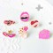 Pink Ladies Brooch Rose Car Heart Lips High Heels Button Clothes Bag Enamel Lapel Pin