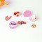 Pink Ladies Brooch Rose Car Heart Lips High Heels Button Clothes Bag Enamel Lapel Pin