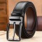 Custom Size Metal Pin Belt Buckle Leather Belt Mens Casual Genuine Leather Belt For Men