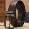 Custom Size Metal Pin Belt Buckle Leather Belt Mens Casual Genuine Leather Belt For Men