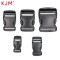 Grs Certification Bag Accessories Dual Adjustable Recycled Plastic Buckle Black Pom Side Release Buckle For Bag Belt Straps