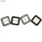 Factory Price 17mm Buckled Shell Shoelace Decorations Small Size Fabric Covered Buckle Blank Shoes Metal Belt Buckle