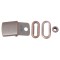 Cap Buckle Back Strap Belt Adjuster Tape Hat Buckle Logo Metal Wholesale Customized Brass Square Used Shoes