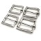 Stainless Steel Roller Belt Buckle Single Pin Tongue Prong Diy Leather Craft Bag Strap Jeans Webbing Dog Collar