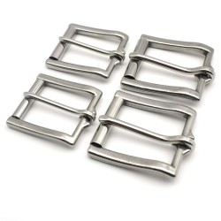 Custom Polished Finish Stainless Steel Buckle Single Prong Replacement Roller Metal Belt Buckle Fits 25mm 30mm 34mm 38mm Strap