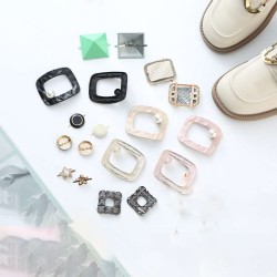 2025 Fashion Alloy D Ring Rhinestones Belt Bag Shoe Buckle Luxury Bag Shoe Decorative Accessories