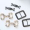 2025 Fashion Alloy D Ring Rhinestones Belt Bag Shoe Buckle Luxury Bag Shoe Decorative Accessories