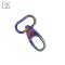 Metal 1 Inch Rainbow Color Bag Hardware Alloy Handbag Parts Rings Bag Accessories Metal Chromatic Fittings Clasps Buckles