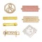 Manufacturer Engraved Name Metal Tag Custom Handbags Metal Logo Plate Label For Bag Hardware